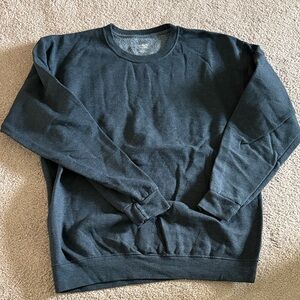 Athletic Works Men's Dark Gray Crewneck Sweater